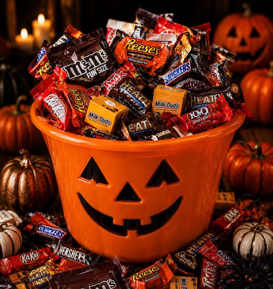 Autumn Halloween Glass Bats Luxury Soy Wax Candle