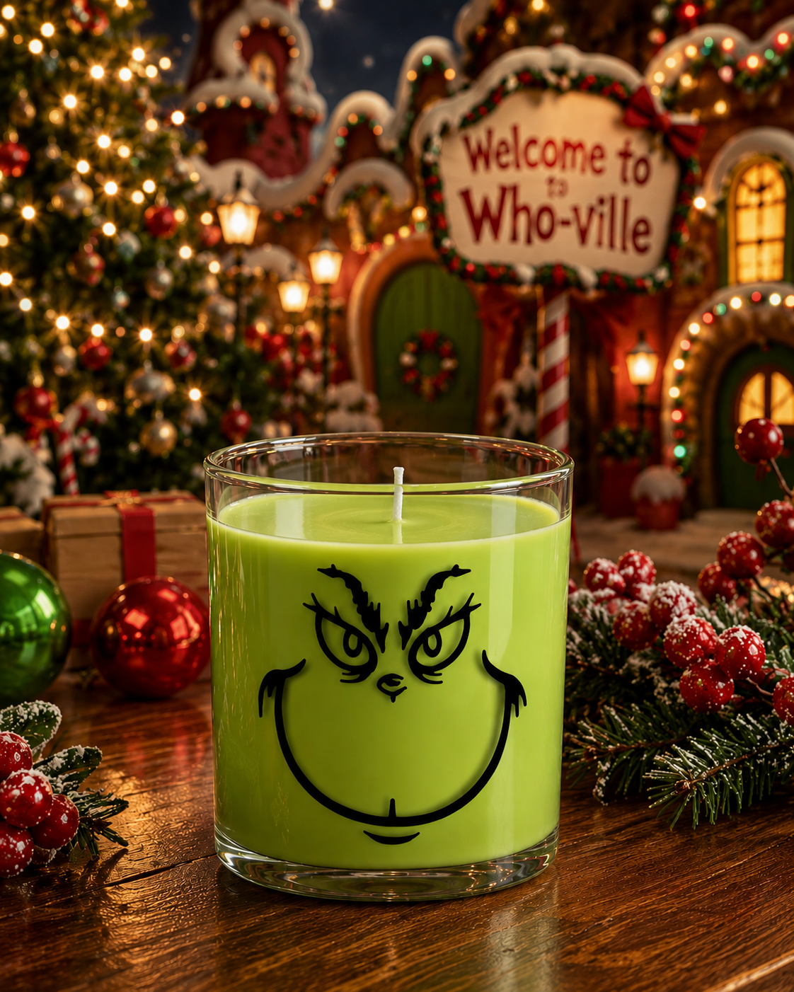 Seasonal Grinch Luxury Soy Wax Candle
