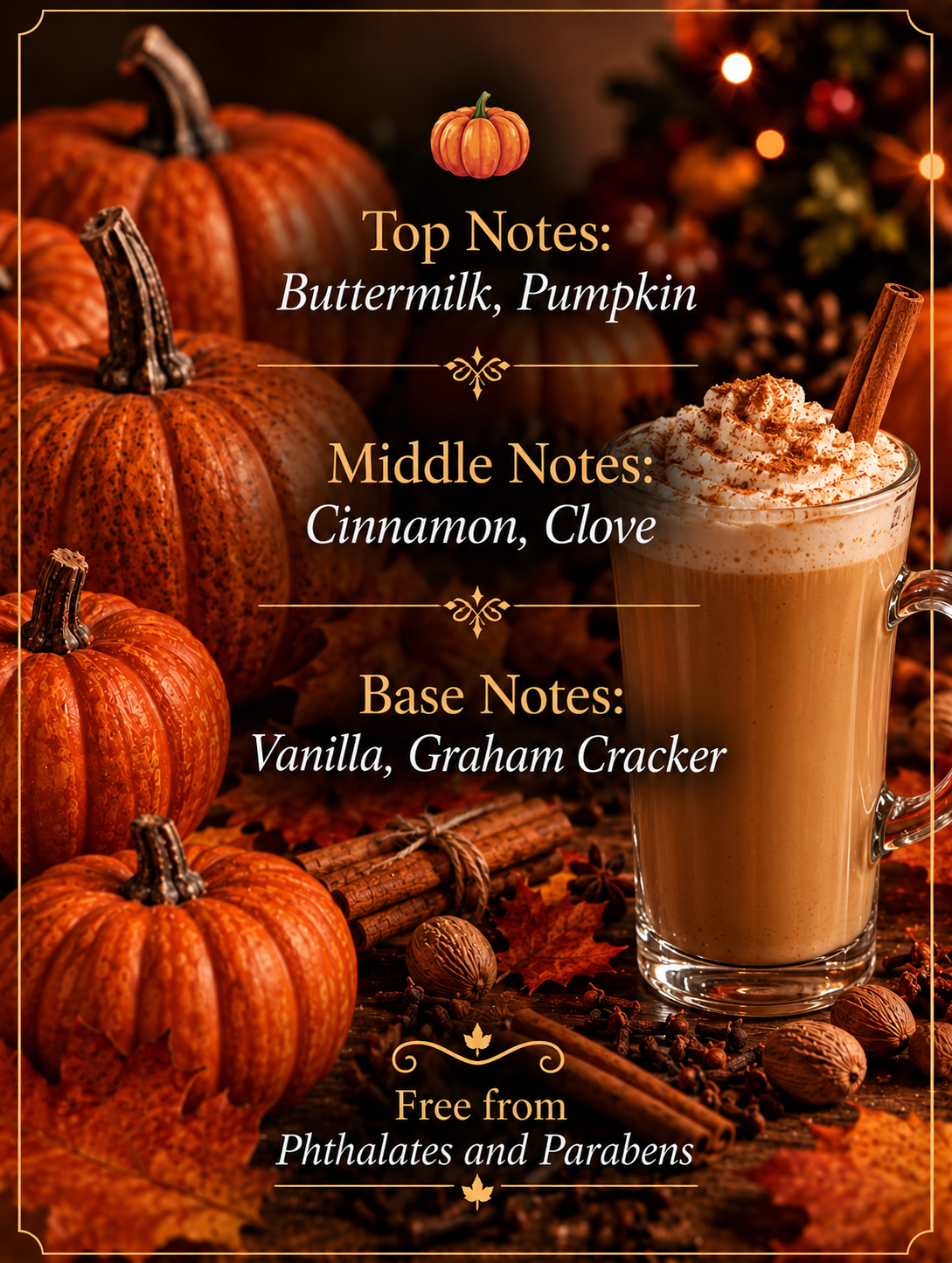 Autumn Ceramic Pumpkin Luxury Soy Wax Candle
