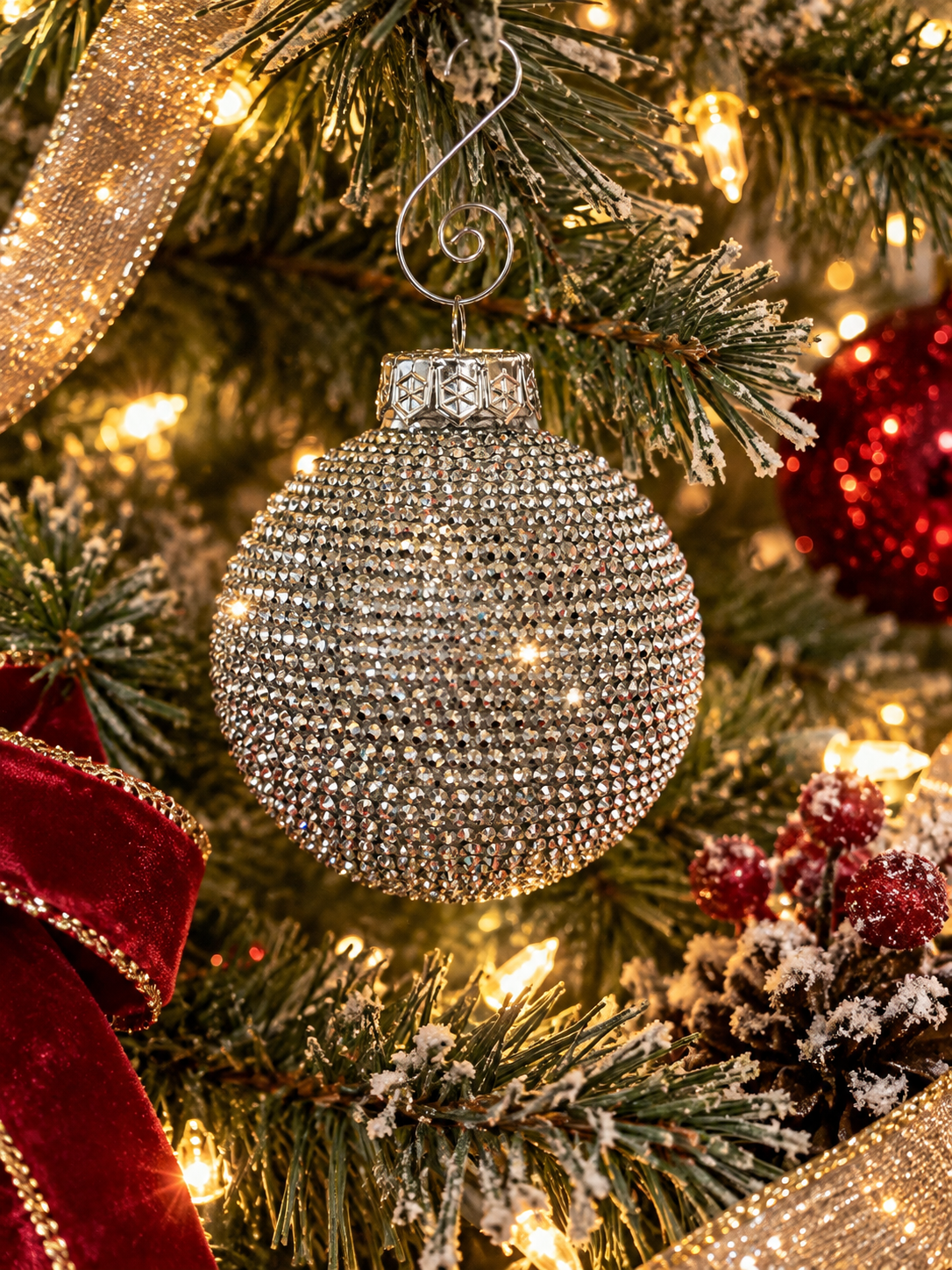 Xmas Silver Christmas Ball